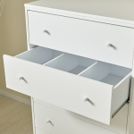 아테나 대형 서랍장 높은 서랍장  원룸 슬림 안방 화이트 5단 서랍장 900