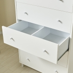 아테나 대형 서랍장 높은 서랍장  원룸 슬림 안방 화이트 5단 서랍장 900