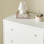 아테나 대형 서랍장 높은 서랍장  원룸 슬림 안방 화이트 5단 서랍장 900