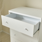 아테나 대형 서랍장 높은 서랍장  원룸 슬림 안방 화이트 5단 서랍장 900