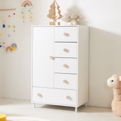 니엔 미니 옷장 싱글 장롱 1인용  원룸 틈새 낮은 작은 서랍 옷장 800