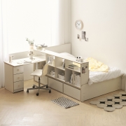 란트 학생침대 책상 책장형 수납  올인원 슈퍼싱글 침대 세트 1200책상포함