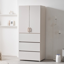 하비 3단 서랍옷장 싱글장  행거형 키큰 원룸 옷장 800