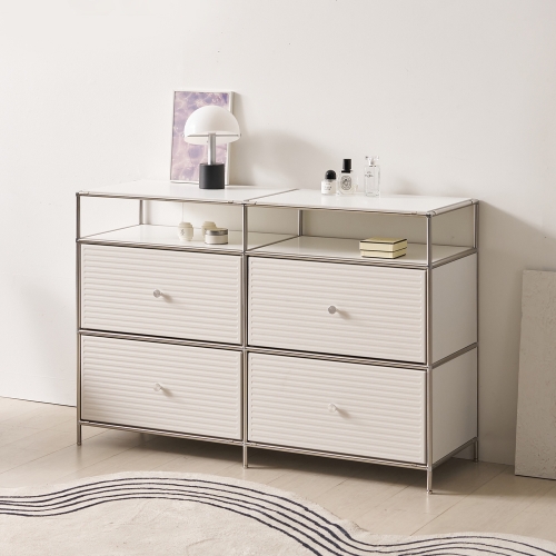 리네 1200 모듈 수납장 거실  드레스룸 미드센츄리 서랍 선반장 3단