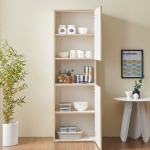 로미 600 주방 키큰 수납장 홈카페  수납장 주방 선반장 틈새장 팬트리장