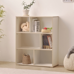 니아 작은 책장 800 거실 낮은 책장  서재 인테리어 다용도 3단 낮은 교구장