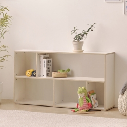 니아 작은 책장 인테리어 미니책장  다용도 2단 와이드 거실 낮은 교구장 1200