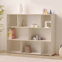 니아 작은 책장 인테리어 미니책장  다용도 3단 와이드 거실 낮은 교구장 1200