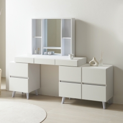 마틸다 화장대수납장 다용도  서랍형 원룸 수납거울 화장대 겸 책상