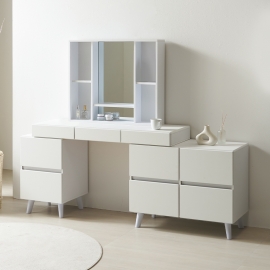 마틸다 화장대수납장 다용도  서랍형 원룸 수납거울 화장대 겸 책상