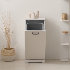 리벨 정수기 다이 받침대 선반 분리수거함  탕비실 휴지통 다용도 주방 미니 수납장 1칸