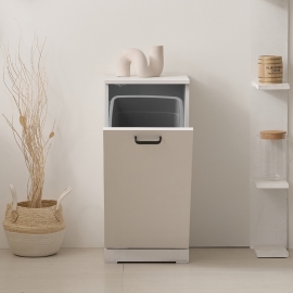 리벨 정수기 다이 받침대 선반 분리수거함  탕비실 휴지통 다용도 주방 미니 수납장 1칸