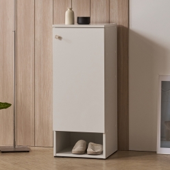 클로버 하부 오픈 수납 슬림 신발장  원룸 현관 틈새 좁은 미니 신발장 400