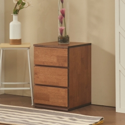 베누스 원목 미니 서랍장 틈새  낮은 작은 슬림 폭좁은 3단 서랍장
