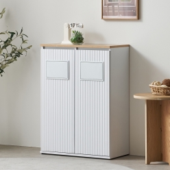 라몬 재활용 분리수거함 쓰레기통  휴지통 수납장 분리수거대 2칸