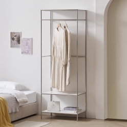 아이린 모듈 행거 철제 2단 선반  디자인 원룸 거실 행거 옷장 690