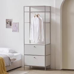 아이린 모듈 행거 미니 멀티  틈새 수납 투 서랍 행거 옷장 690