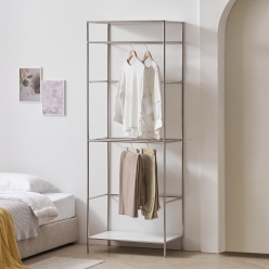 아이린 모듈 행거 2단 오픈형 바지걸이  철제 틈새 미니 행거 옷장 690