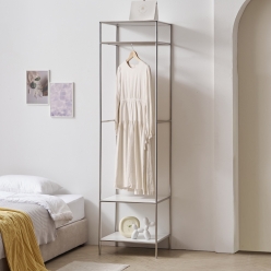 아이린 모듈 행거 틈새 2단  선반형 철제 행거 옷장 490