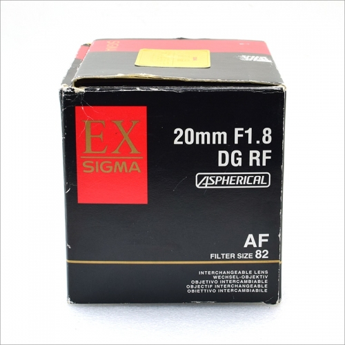 시그마 Sigma 20mm f/1.8 DG RF Aspherical for Canon [0641]