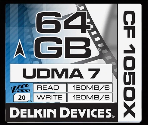 델킨 Delkin  CF 64GB 1050X UDMA 7