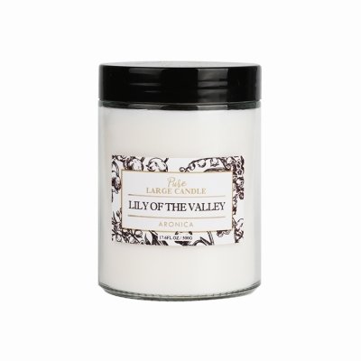 퓨어캔들 릴리오브더밸리 500g 양초 집들이 선물 향초 캔들 실내 방향제 라지자 대용량 답례품 냄새제거