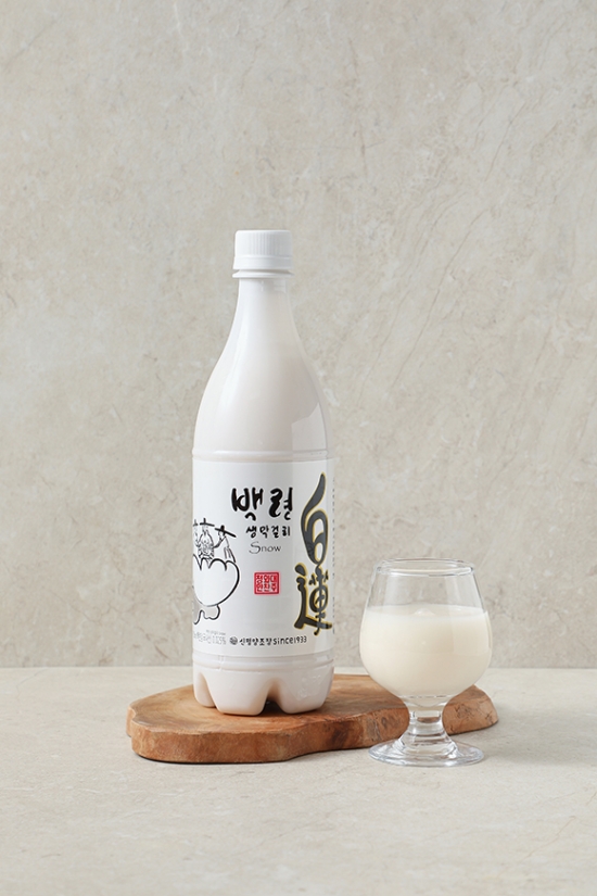 백련 생막걸리 스노우