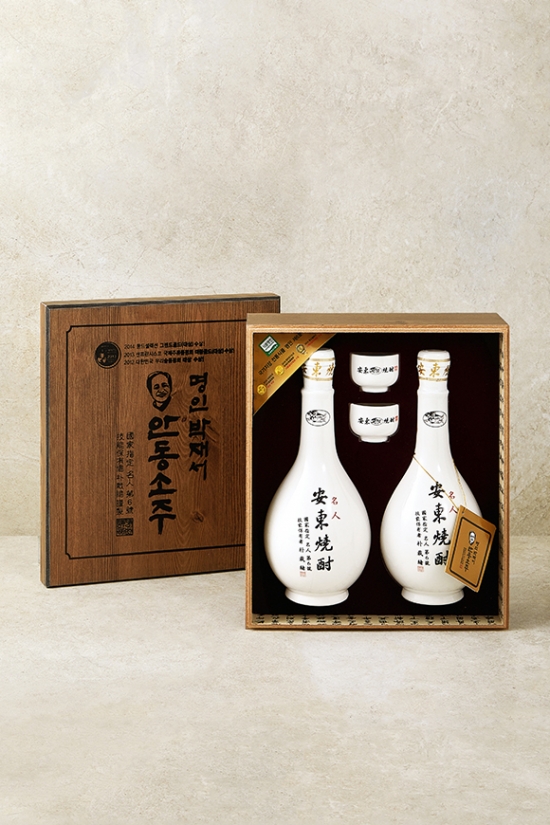 명인 안동소주 45도 400ml 선물세트