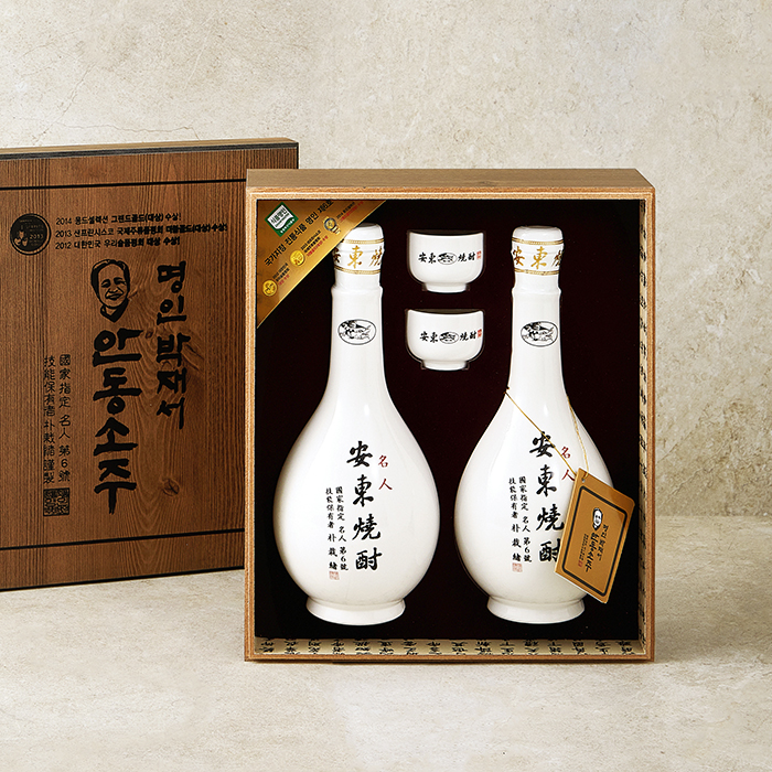 명인 안동소주 45도 400ml 선물세트