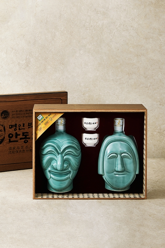 명인 안동소주 45도 부부탈