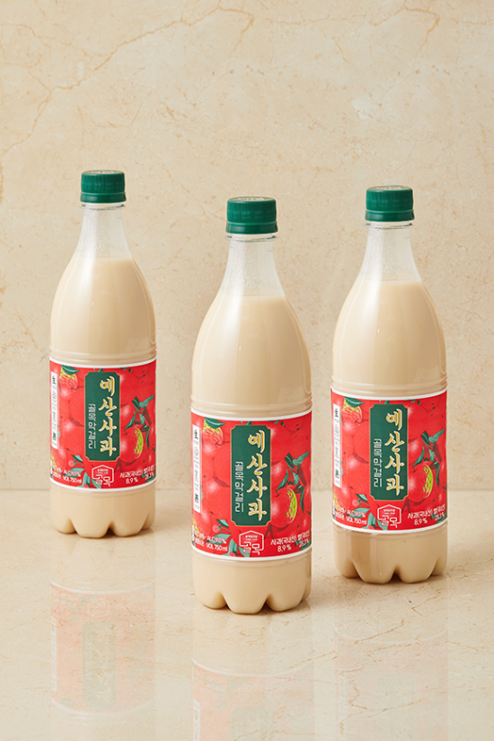 골목막걸리 예산사과 3입