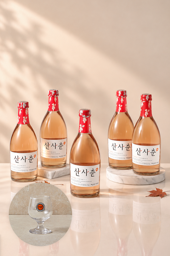 산사춘 5입+미니와인잔