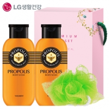 LG생활건강 온더바디 바디워시 200g 2개 + 샤워볼 [101-215876]