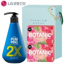 LG생활건강 페리오 펌핑치약+온더바디 비누 2개 세트(3종) [101-208822]