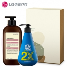LG생활건강 모던에디션 체리블라썸 샴푸 380ml + 페리오 46cm 펌핑치약 285g[101-233787]