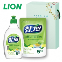 LION 참그린 레몬녹차 뽀드득 용기 500g 2종 [102-213613]
