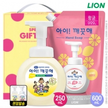 [K007](항균)아이깨끗해거품형핸드워시250펌프 600리필(2종)