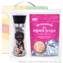 탑셰프 스텐롱페퍼핑크솔트그라인더 핑크솔트250리필(2종)트레이