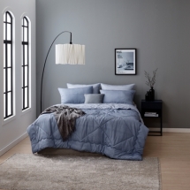 세사 알러지케어 극세사 이불 + 베개커버 세트 '리바이'(Q)