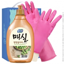 참그린매실500용기 고무장갑32cm(2종)