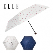 ELLE 50 체리패턴 UV차단 암막 3단 수동우양산
