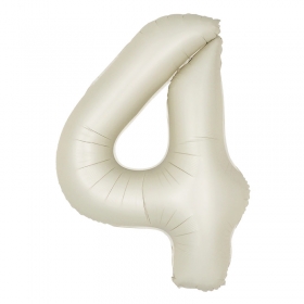 [원팩] 숫자 은박풍선 대 크림 [4] / 3559753