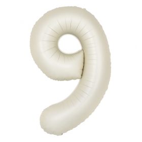 [원팩] 숫자 은박풍선 대 크림 [9] / 3559758