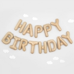 [원팩] 은박풍선세트 HAPPY BIRTHDAY 베이지 / 3565495