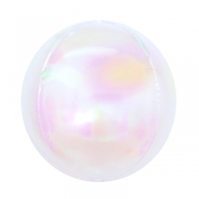 [원팩] 오브 풍선 22인치 [홀로그램 화이트] / 3565563