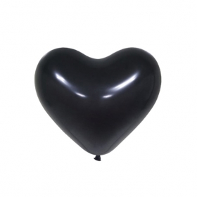 조이텍스 하트풍선 15cm 일반 블랙 100입 / 3618809