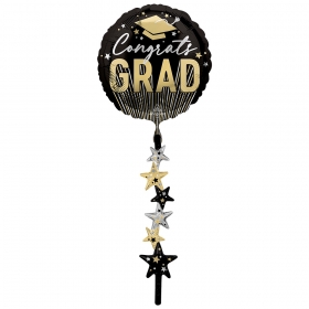 [ANAGRAM] 졸업은박풍선 에어워커 테일 [스트라이프 그래드 스타] / 3618822