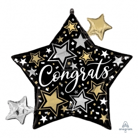 [ANAGRAM] 졸업 은박풍선 슈퍼쉐입 [콩그래츠 스타즈] / 3620212