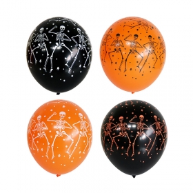 할로윈 케이스풍선 4입 [해골 스타일] / 3620240