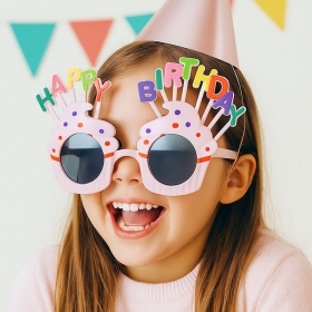 파티안경 해피버스데이 컵케이크 [핑크] / 3620302